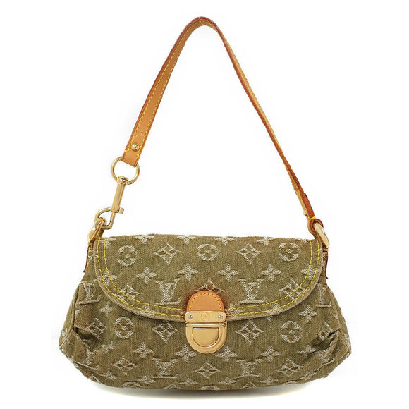 Louis Vuitton Pleaty Monogram Bag Denim Shoulder - Picture 2 of 8